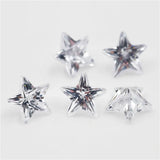 5A CZ Stone 4-10mm Star Shape Loose Synthetic Gems for Jewelry
