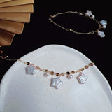 Star Shape Freshwater Pearl Bracelet Baroque Adjustable Length