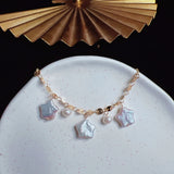 Star Shape Freshwater Pearl Bracelet Baroque Adjustable Length