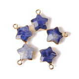Star Agate Pentacle Gem Pendant for DIY Jewelry 14mm*12mm
