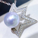Star Shape Pendant Base Mount Finding for Pearls Corals Jade Crystal