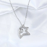 Star Shape Pendant Base Mount Finding for Pearls Corals Jade Crystal