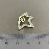 Star Shape Pendant Base Mount Finding for Pearls Corals Jade Crystal