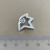 Star Shape Pendant Base Mount Finding for Pearls Corals Jade Crystal