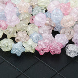 Colorful Ice Crack Acrylic Beads 10x12mm DIY Jewelry Making