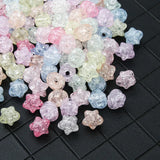 Colorful Ice Crack Acrylic Beads 10x12mm DIY Jewelry Making