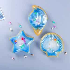 Star Shell Conch UV Resin Mold Jewelry Accessories Silicone Plate Dish