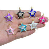 Sun Smiley Enamel Charms Bee CZ Geometric Charms for Jewelry Making