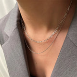 925 Silver Snake Bone Chain Necklace Women High-quality Jewelry