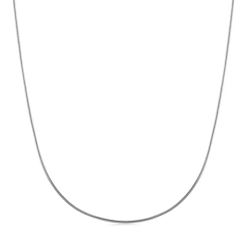 925 Silver Snake Bone Chain Necklace Women High-quality Jewelry