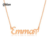 Zodiac Constellation Necklaces Choker Name Pendant Stainless Steel