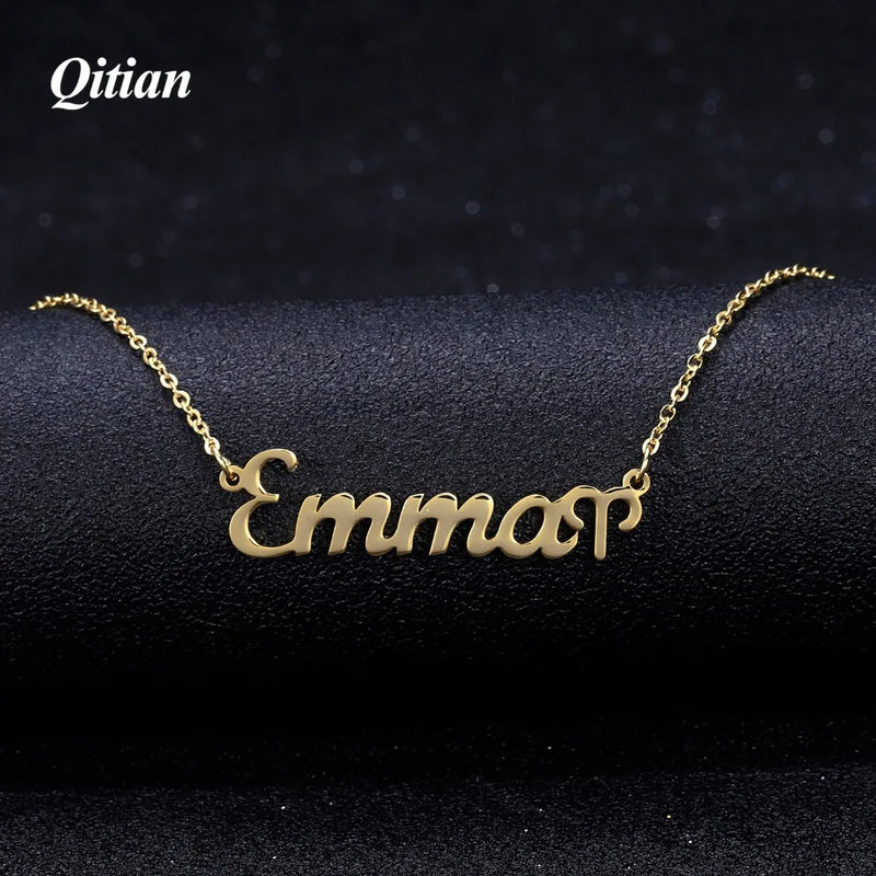 Zodiac Constellation Necklaces Choker Name Pendant Stainless Steel
