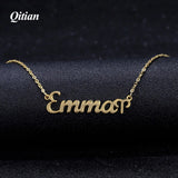 Zodiac Constellation Necklaces Choker Name Pendant Stainless Steel