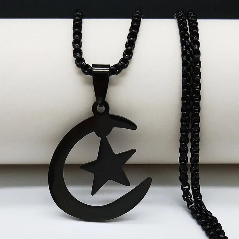 Islamic Muslim Amulet Necklace Stainless Steel N3005