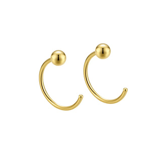 Geometric Nose Stud Rings 925 Sterling Silver Nose Piercing Jewelry