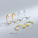 Geometric Nose Stud Rings 925 Sterling Silver Nose Piercing Jewelry