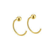 Geometric Nose Stud Rings 925 Sterling Silver Nose Piercing Jewelry