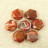 Star of David Agates Pendant Stone Necklace Hexagonal DIY Jewelry Making