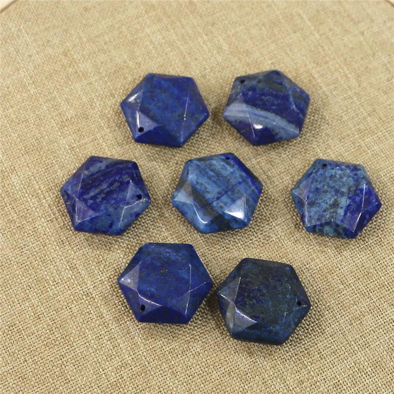 Lapis Lazuli Star of David Stone Pendant Necklace DIY