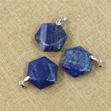 Lapis Lazuli Star of David Stone Pendant Necklace DIY