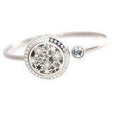 Flower Bracelet Locket Bangle Aromatherapy Magnet