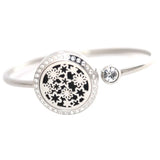 Flower Bracelet Locket Bangle Aromatherapy Magnet