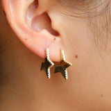 925 Sterling Silver Geometric Stud Earring