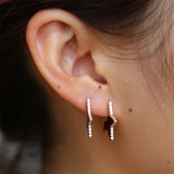 925 Sterling Silver Geometric Stud Earring