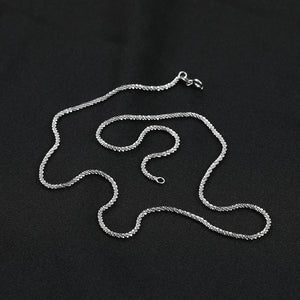 925 Silver 2mm Popcorn Chain Necklace T8935