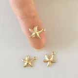 Starfish 14K Filled Pendant Charm for Jewelry Making