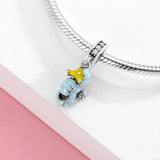 Starfish Bead and Dolphin Pendant 925 Sterling Silver Jewelry