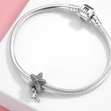 Starfish Bead and Dolphin Pendant 925 Sterling Silver Jewelry