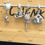 Starfish Birdcage Charm 925 Sterling Silver Jewelry