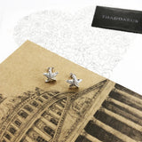 Starfish Pave Stud Earring 925 Sterling Silver