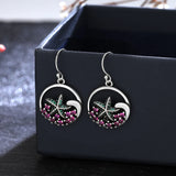 Zircon Starfish Drop Earrings 925 Silver Party Jewelry