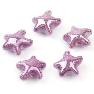 Starfish Ceramic Beads DIY Jewelry Making Bracelet Earrings Charms