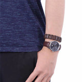 Men's Leather Bracelet with Stainless Steel Buckle GH2658