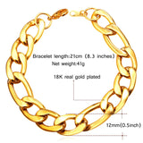 12mm Thick Rock Bracelet Stainless Steel Hand Chain Men Jewelry