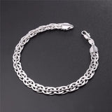 Spiga Wheat Bracelets Gold Silver Black Chain 7MM Men's Bracelets
