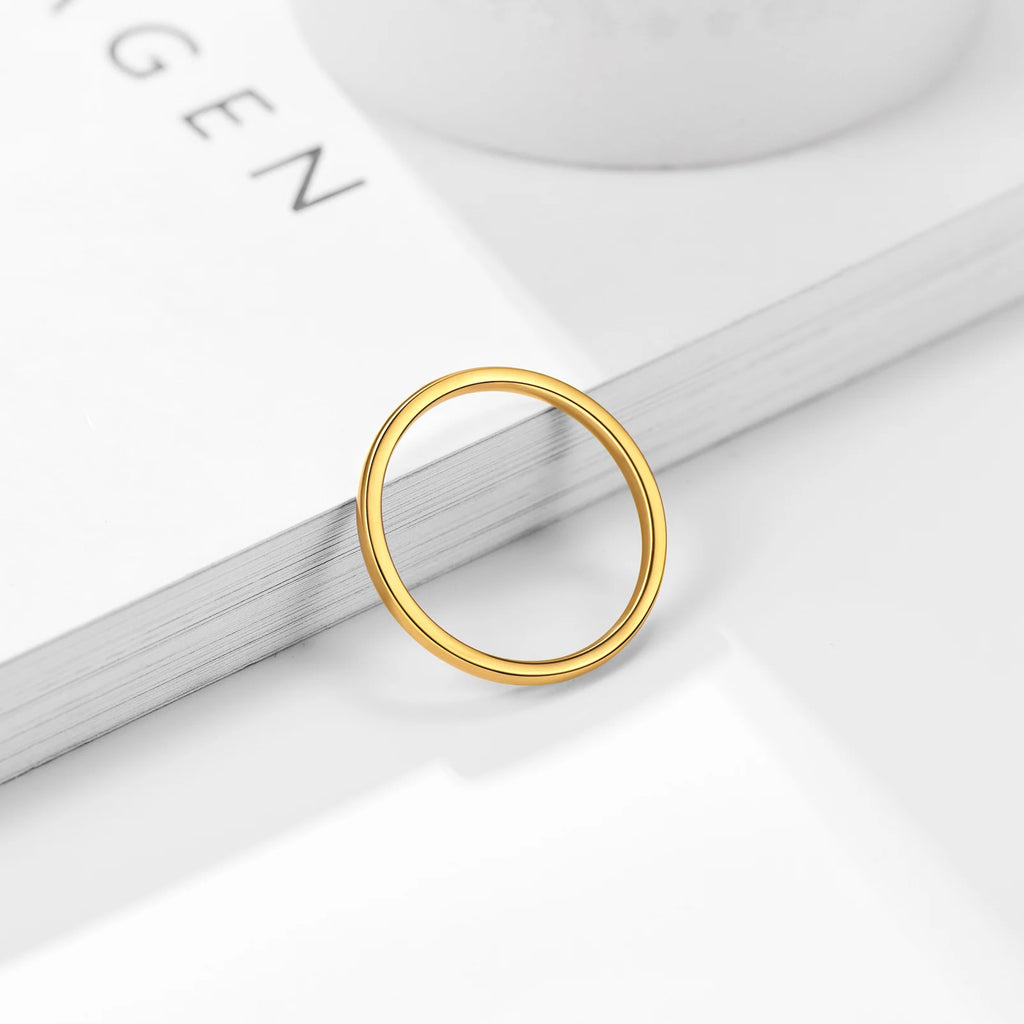 Silver/Gold/Black Couple Rings Size 7#-12#