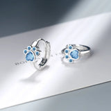 Starmoon 925 Silver Zircon Cat Claw Earrings Fresh INS Earrings