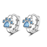 Starmoon 925 Silver Zircon Cat Claw Earrings Fresh INS Earrings