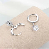 Starmoon 925 Silver CZ Drop Earrings For Women