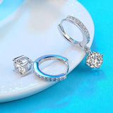 Starmoon 925 Silver CZ Drop Earrings For Women