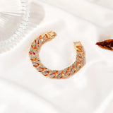 Starmoon Cuban Thick Link Chain Bracelet Crystal Bangles Bling