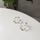 Silver 925 Star Earrings for Women Party - Star Stackable Studs