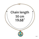 Starry Sky Gem Pendant Necklace for Gift