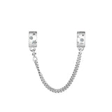 Stars & Galaxy Safety Chain DIY Silver Jewelry Beads
