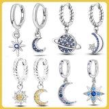 925 Sterling Silver Zircon Stud Earrings for Women