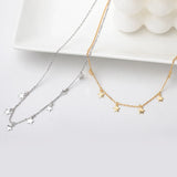 Stars Party Women's Pendant Necklace 925 Sterling Silver Choker